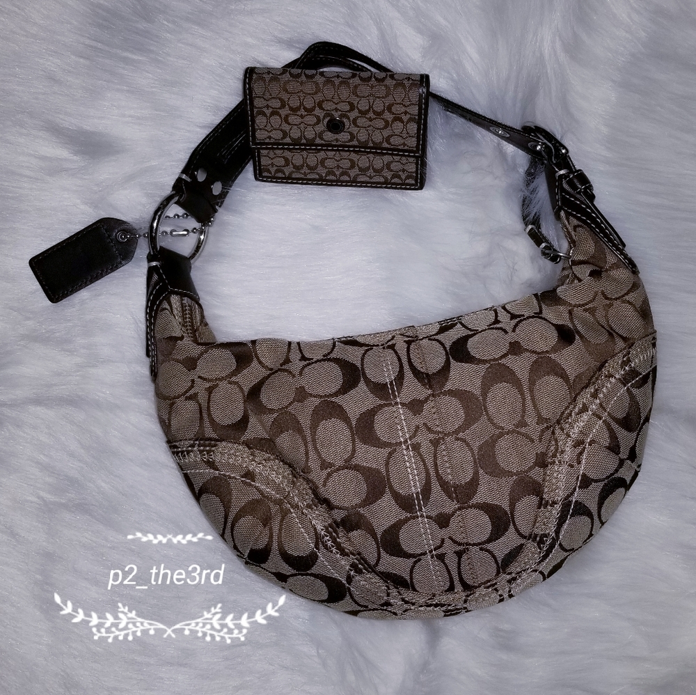 Coach bag & card minder set